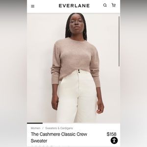 Everlane cashmere crewneck sweater
